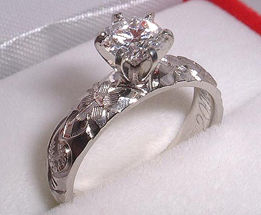憧れのエンゲージダイヤモンドリング~ハワイアンジュエリー~ - ブログ：ハワイオブジュンコ～ハワイアンジュエリー（結婚指輪）